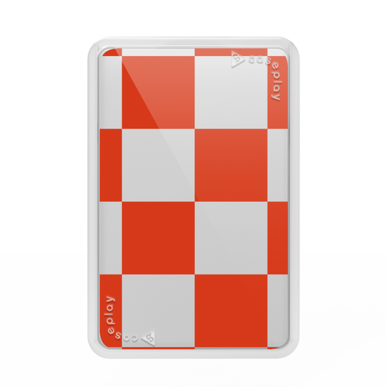 Premium Card Wallet［ Ichimatsu Pattern - Red ］