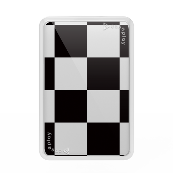Premium Card Wallet［ Ichimatsu Pattern - Black ］