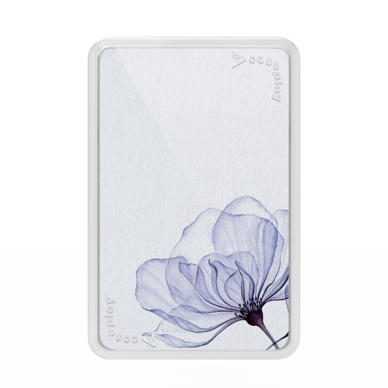 Premium Card Wallet［ Natural Flower - blue ］