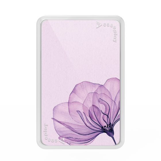Premium Card Wallet［ Natural Flower - Purple ］
