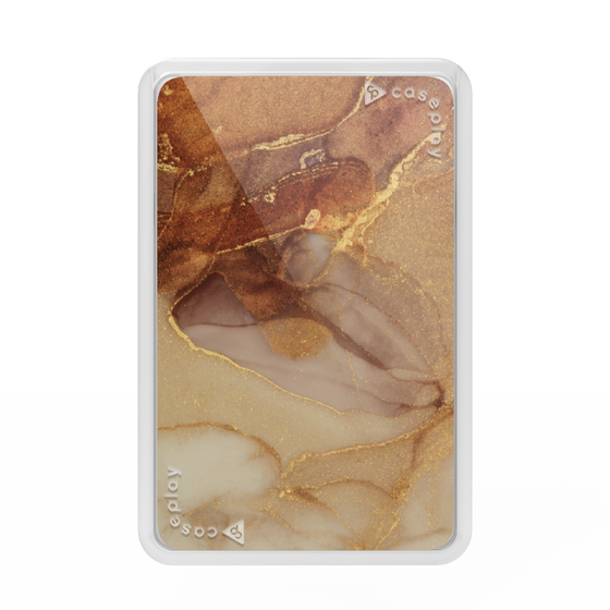 Premium Card Wallet［ Marble Brown ］