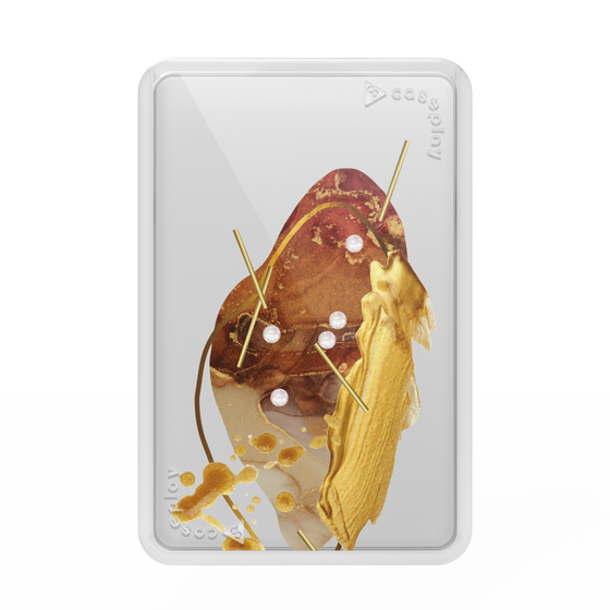Premium Card Wallet［ Nuance Painting Brown ］