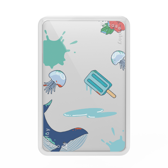 Premium Card Wallet［ DRAWING PAPER Blue ］