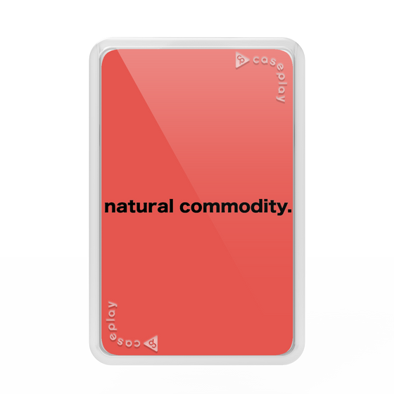 Premium Card Wallet［ NATURAL COMMODITY Red ］