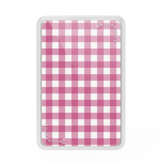 Premium Card Wallet［ Checkered Pink ］