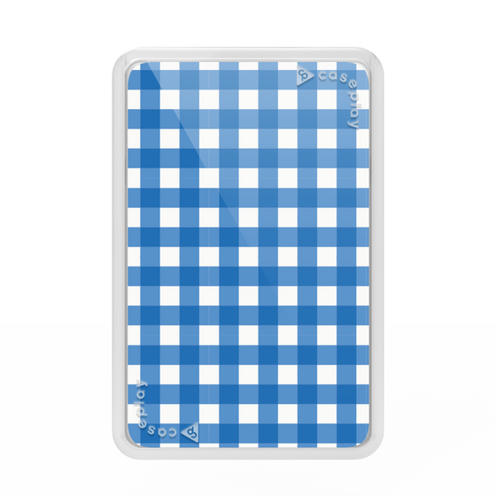 Premium Card Wallet［ Checkered Blue ］