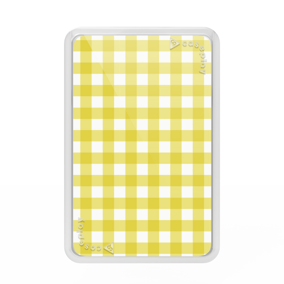 Premium Card Wallet［ Checkered Yellow ］