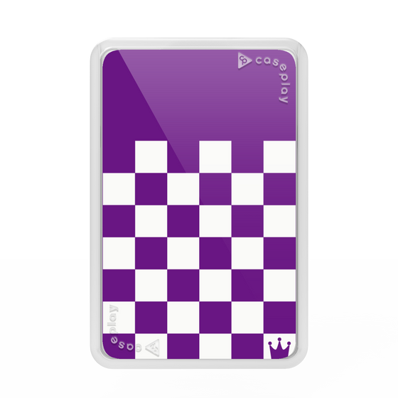 Premium Card Wallet［ Racing Checkered Flag Purple ］