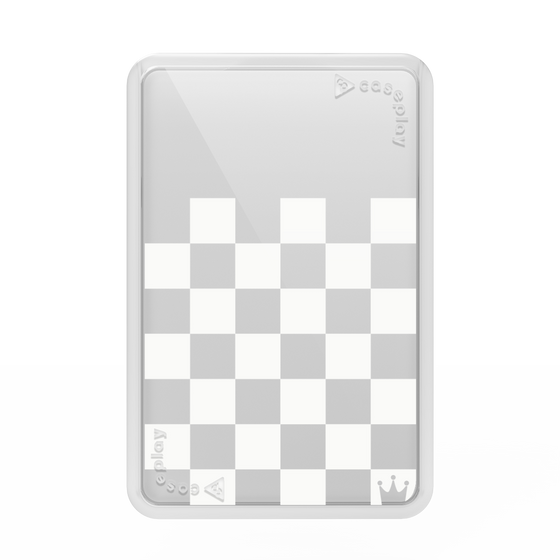Premium Card Wallet［ Racing Checkered Flag White ］