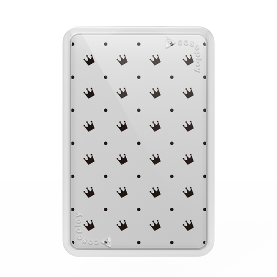 Premium Card Wallet［ CASEPLAY Crown dots Black ］