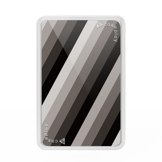 Premium Card Wallet［ Middle Stripe - Black ］