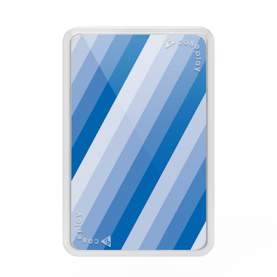 Premium Card Wallet［ Middle Stripe - Blue ］