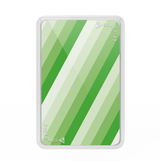 Premium Card Wallet［ Middle Stripe - Green ］