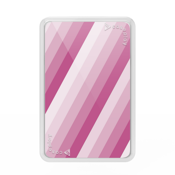Premium Card Wallet［ Middle Stripe - Pink ］