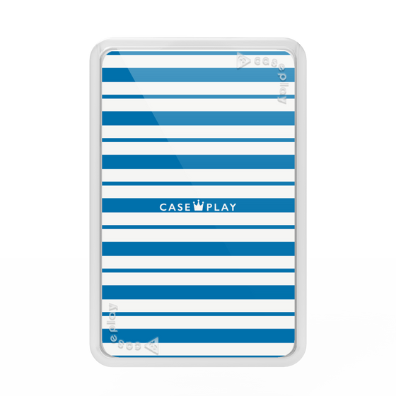 Premium Card Wallet［ Small Border - Blue ］