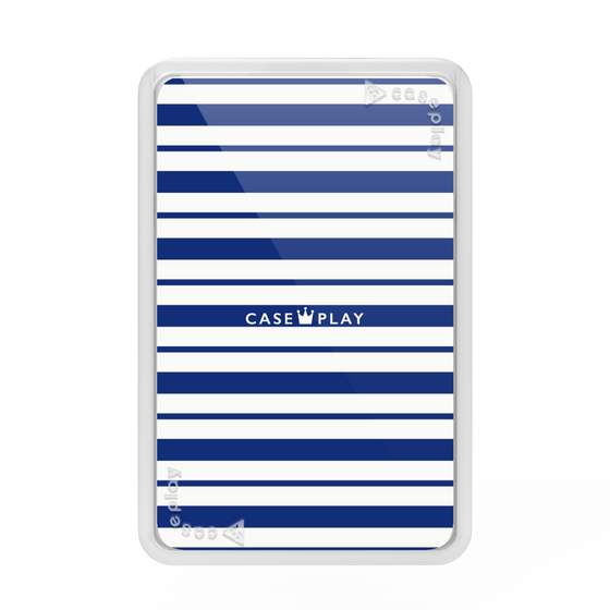 Premium Card Wallet［ Small Border - Navy ］