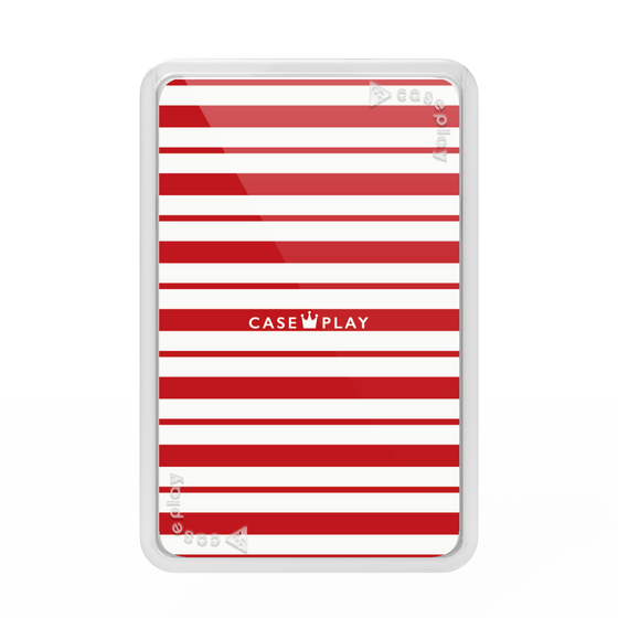 Premium Card Wallet［ Small Border - Red ］