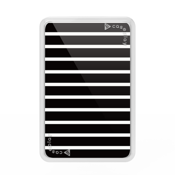 Premium Card Wallet［ Middle Border - Black ］
