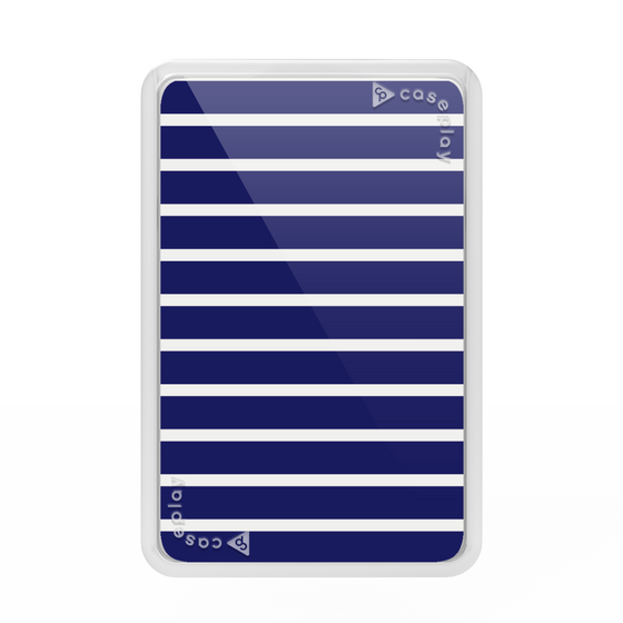 Premium Card Wallet［ Middle Border - Blue ］