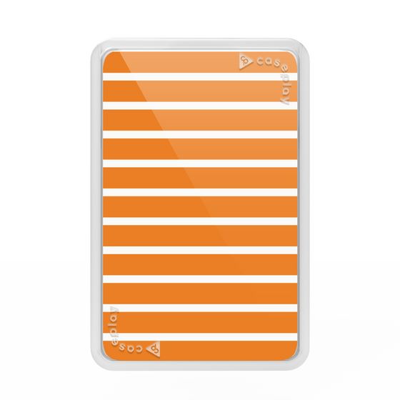 Premium Card Wallet［ Middle Border - Orange ］