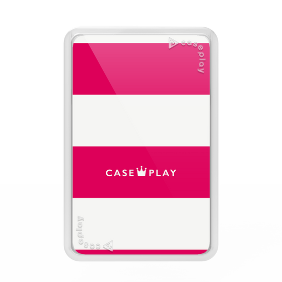 Premium Card Wallet［ Big Border - Pink ］