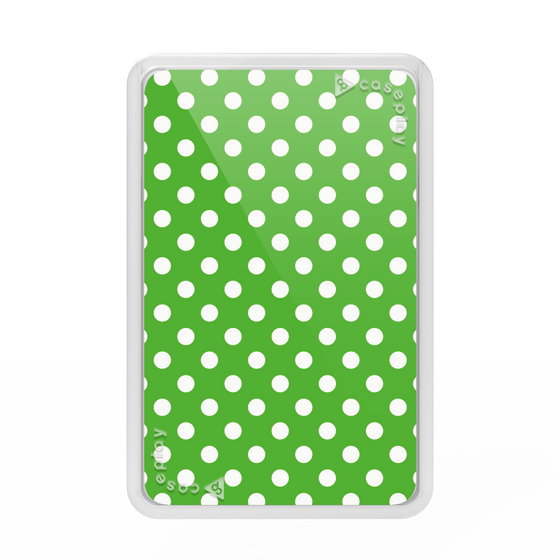 Premium Card Wallet［ Small Dot - Green ］
