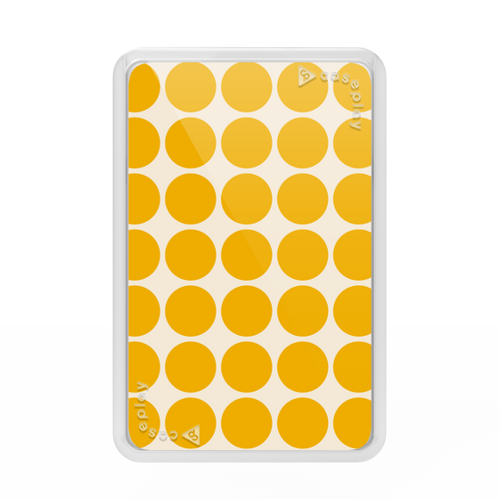 Premium Card Wallet［ Big Dot - Yellow ］