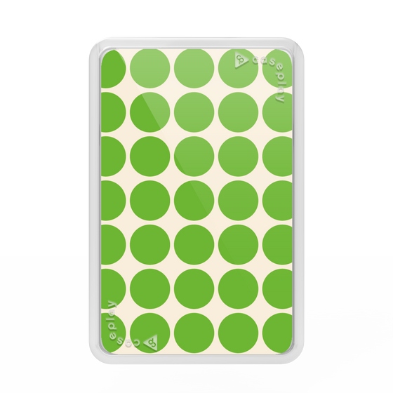 Premium Card Wallet［ Big Dot - Green ］