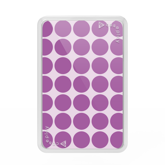 Premium Card Wallet［ Big Dot - Purple ］