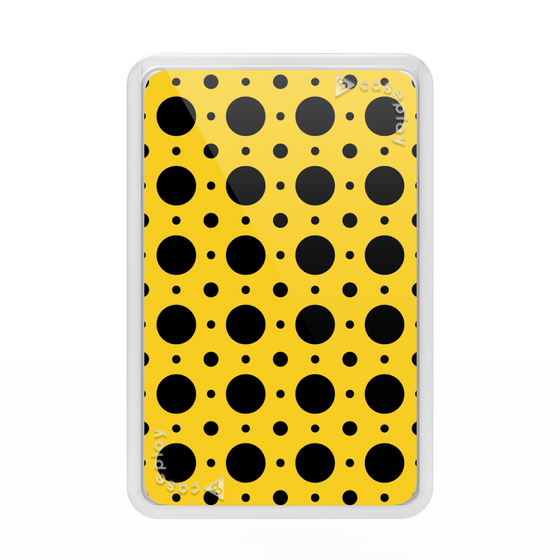 Premium Card Wallet［ Shower Dot - Yellow ］