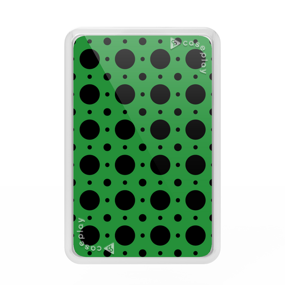 Premium Card Wallet［ Shower Dot - Green ］