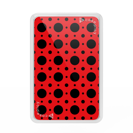 Premium Card Wallet［ Shower Dot - Red ］
