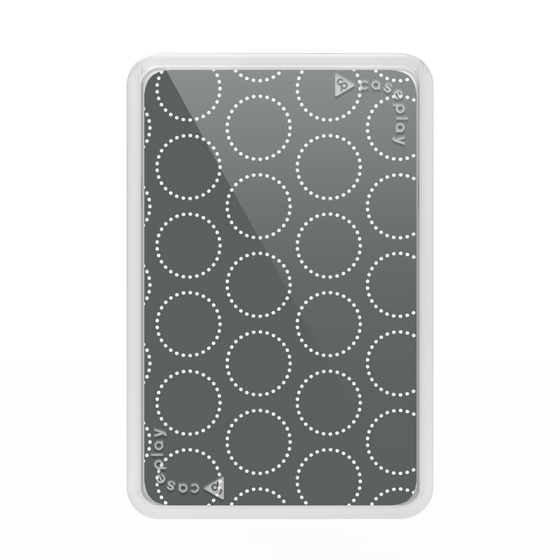Premium Card Wallet［ Dot Circle - Gray ］