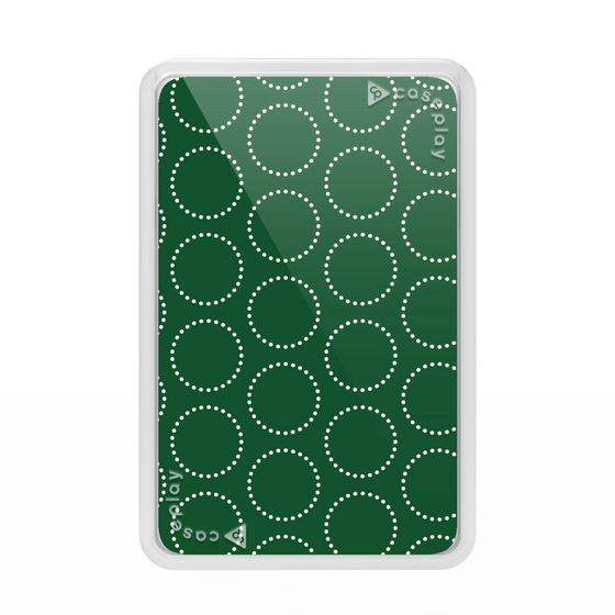 Premium Card Wallet［ Dot Circle - Green ］
