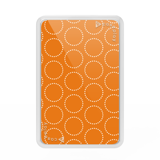 Premium Card Wallet［ Dot Circle - Orange ］