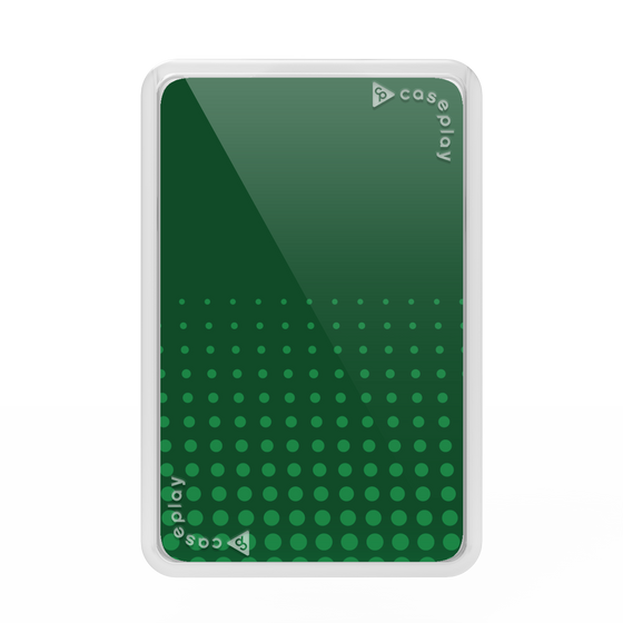 Premium Card Wallet［ Dot Gradation - Green ］