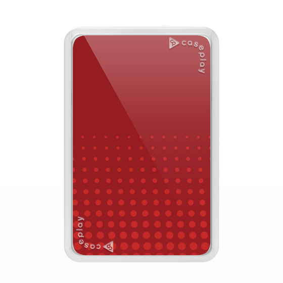 Premium Card Wallet［ Dot Gradation - Red ］