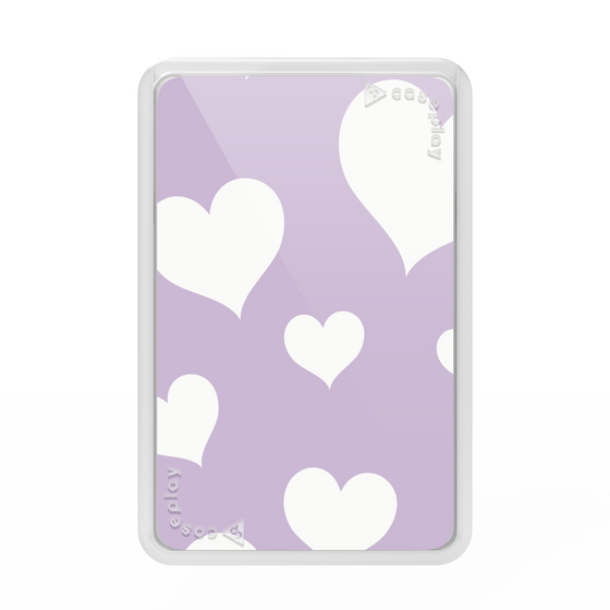 Premium Card Wallet［ Dot Hearts - Purple ］