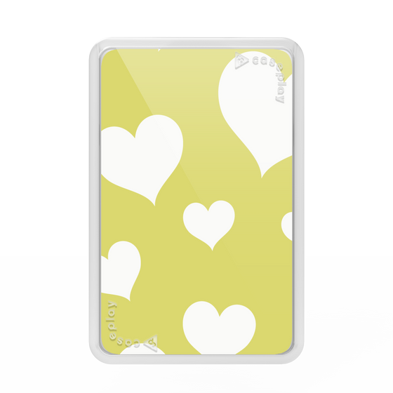 Premium Card Wallet［ Dot Hearts - Yellow ］