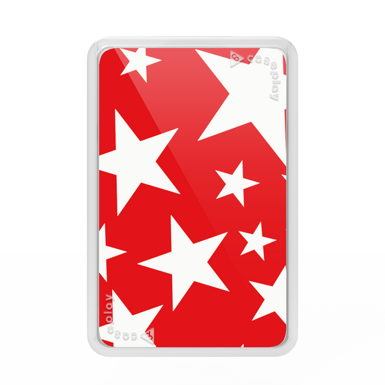 Premium Card Wallet［ Stars - Red ］