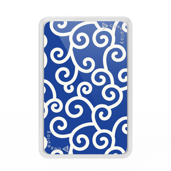 Premium Card Wallet［ Karakusa Pattern - Blue ］