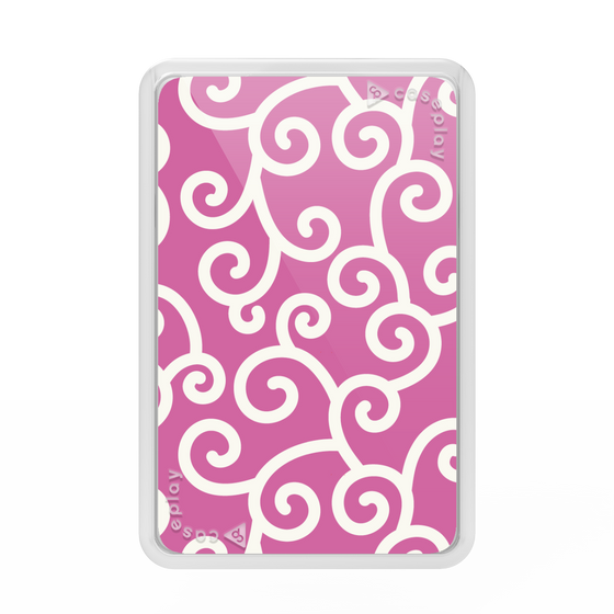 Premium Card Wallet［ Karakusa Pattern - Pink ］