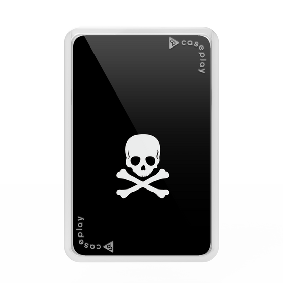 Premium Card Wallet［ Skull - Black ］