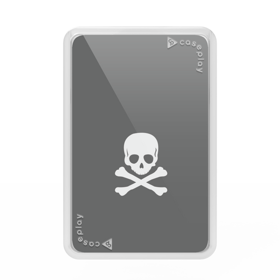 Premium Card Wallet［ Skull - Gray ］