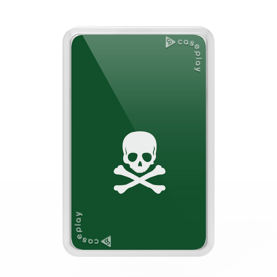 Premium Card Wallet［ Skull - Green ］