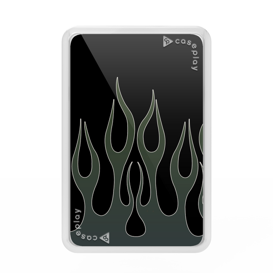 Premium Card Wallet［ Flame - Blue ］