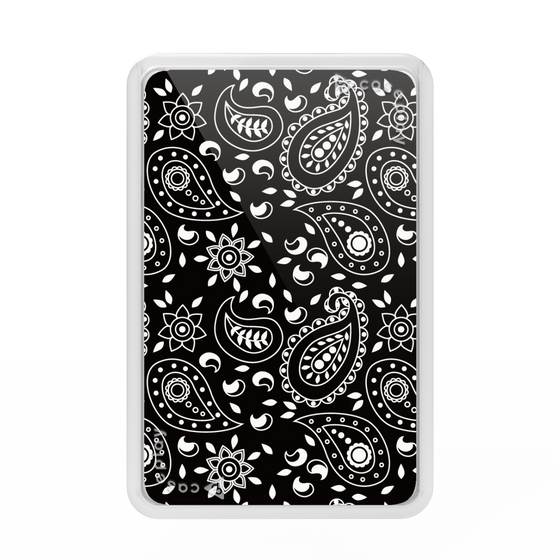 Premium Card Wallet［ Paisley - Black ］