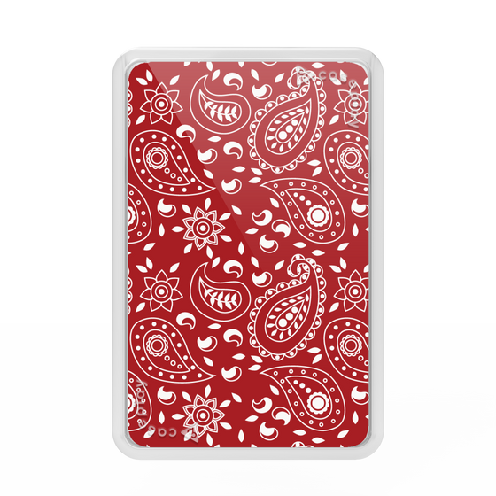 Premium Card Wallet［ Paisley - Red ］