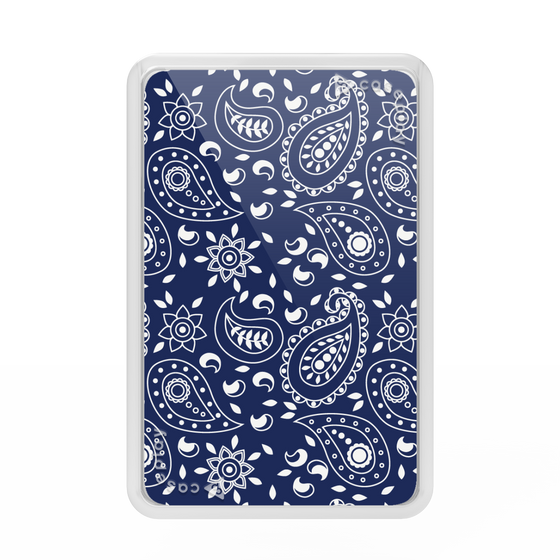 Premium Card Wallet［ Paisley - Blue ］