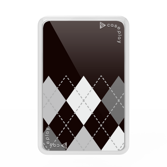 Premium Card Wallet［ Nordic Argyle - Black ］